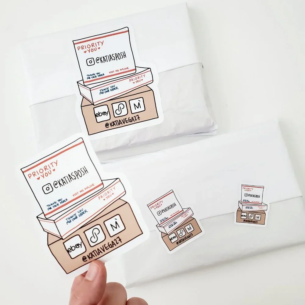 LB023 Custom Poshmark Package Stickers Add Any Business/Closet Info [Price Firm] - Picture 4 of 10